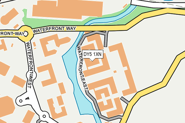 DY5 1XN map - OS OpenMap – Local (Ordnance Survey)