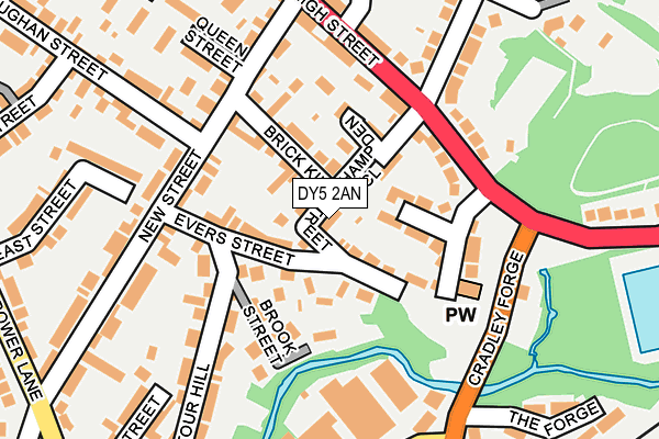 DY5 2AN map - OS OpenMap – Local (Ordnance Survey)