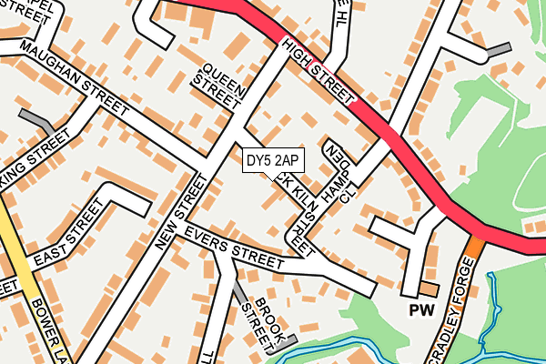 DY5 2AP map - OS OpenMap – Local (Ordnance Survey)