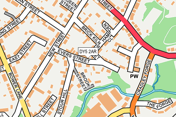 DY5 2AR map - OS OpenMap – Local (Ordnance Survey)