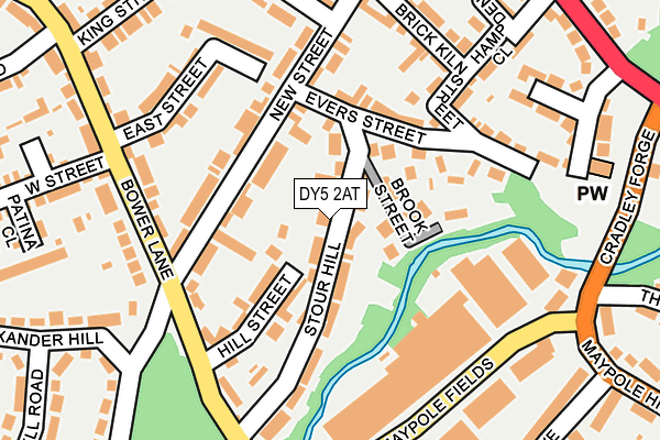 DY5 2AT map - OS OpenMap – Local (Ordnance Survey)