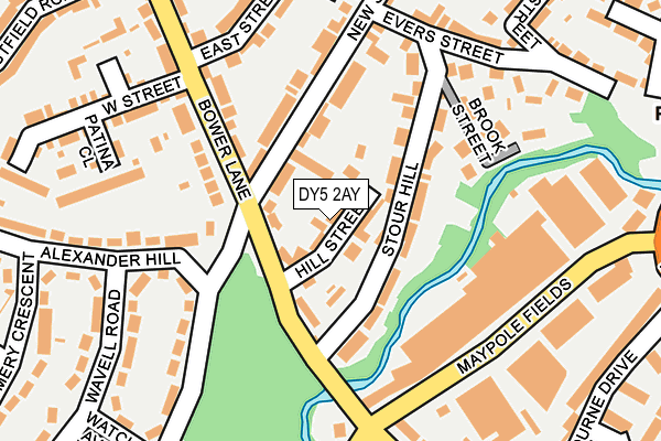 DY5 2AY map - OS OpenMap – Local (Ordnance Survey)