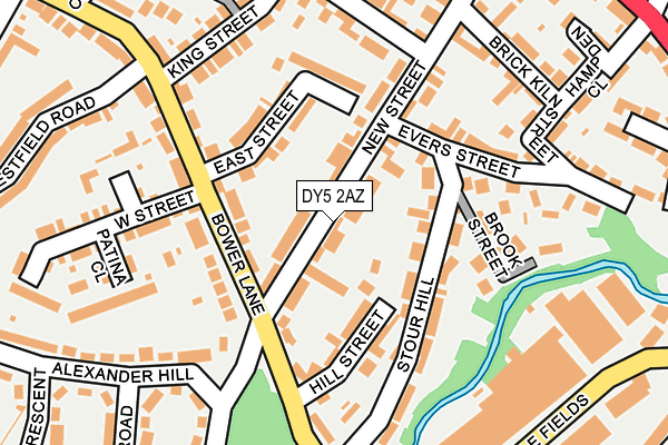DY5 2AZ map - OS OpenMap – Local (Ordnance Survey)