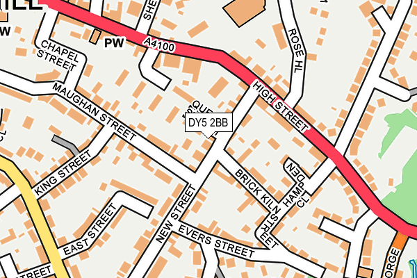 DY5 2BB map - OS OpenMap – Local (Ordnance Survey)