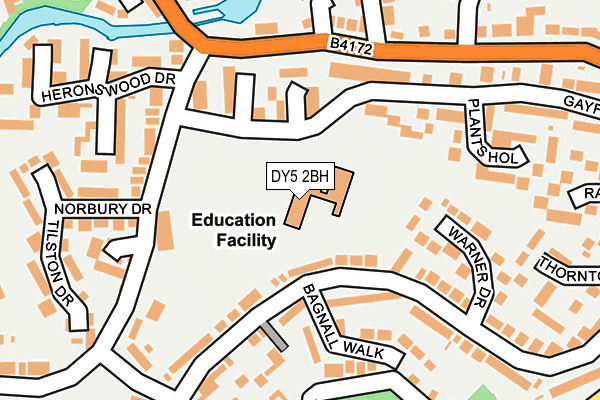 DY5 2BH map - OS OpenMap – Local (Ordnance Survey)