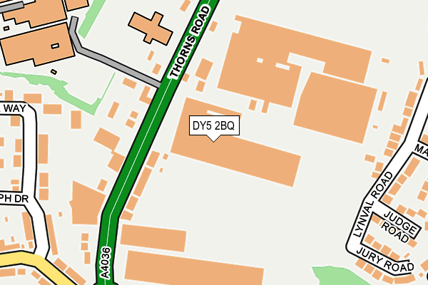 DY5 2BQ map - OS OpenMap – Local (Ordnance Survey)