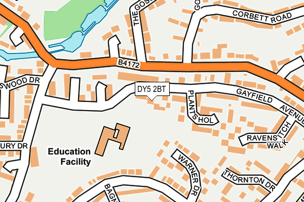 DY5 2BT map - OS OpenMap – Local (Ordnance Survey)