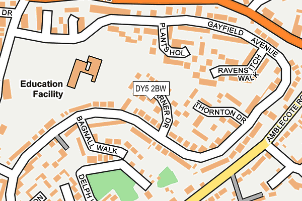 DY5 2BW map - OS OpenMap – Local (Ordnance Survey)