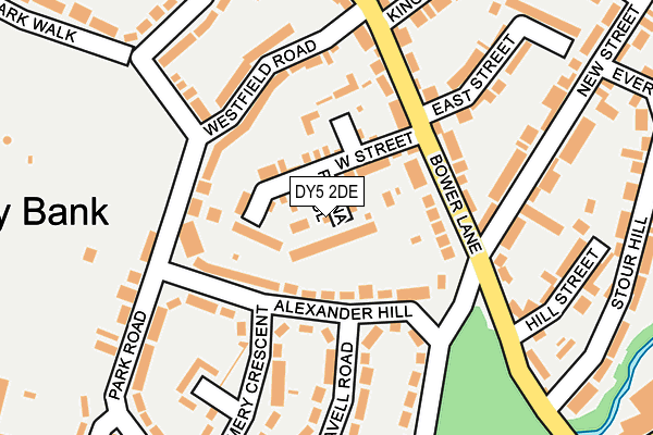 DY5 2DE map - OS OpenMap – Local (Ordnance Survey)