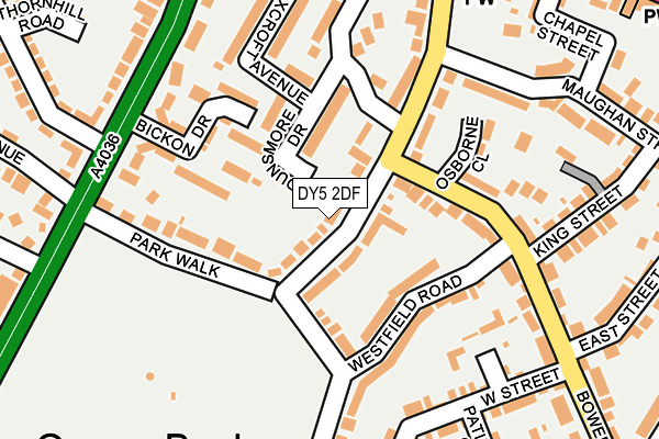 DY5 2DF map - OS OpenMap – Local (Ordnance Survey)