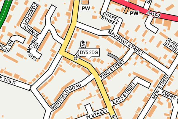 DY5 2DG map - OS OpenMap – Local (Ordnance Survey)