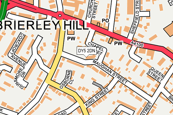 DY5 2DN map - OS OpenMap – Local (Ordnance Survey)