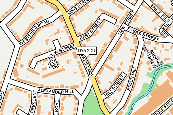 DY5 2DU map - OS OpenMap – Local (Ordnance Survey)