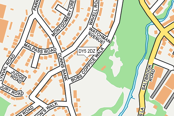DY5 2DZ map - OS OpenMap – Local (Ordnance Survey)