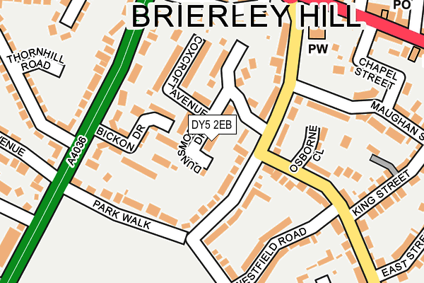 DY5 2EB map - OS OpenMap – Local (Ordnance Survey)