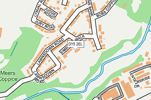 DY5 2EL map - OS OpenMap – Local (Ordnance Survey)