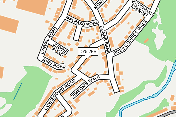 DY5 2ER map - OS OpenMap – Local (Ordnance Survey)