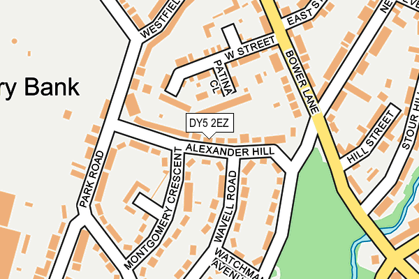 DY5 2EZ map - OS OpenMap – Local (Ordnance Survey)