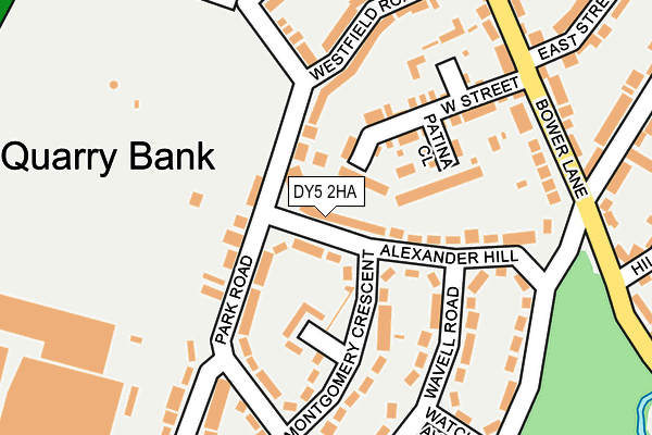 DY5 2HA map - OS OpenMap – Local (Ordnance Survey)