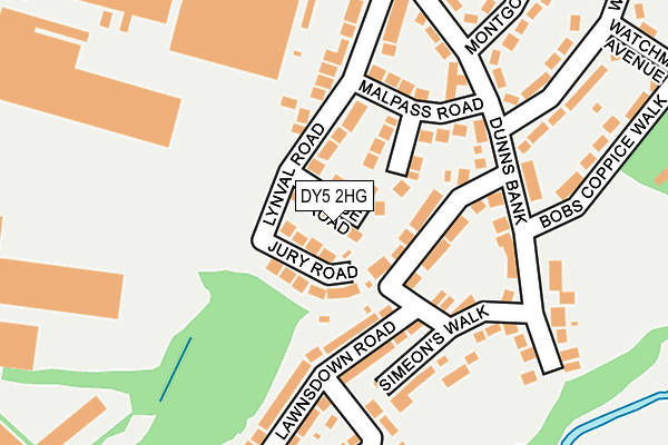 DY5 2HG map - OS OpenMap – Local (Ordnance Survey)