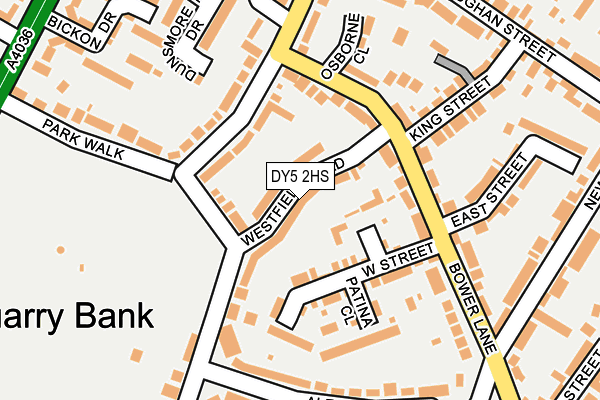 DY5 2HS map - OS OpenMap – Local (Ordnance Survey)