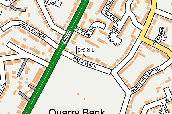 DY5 2HU map - OS OpenMap – Local (Ordnance Survey)
