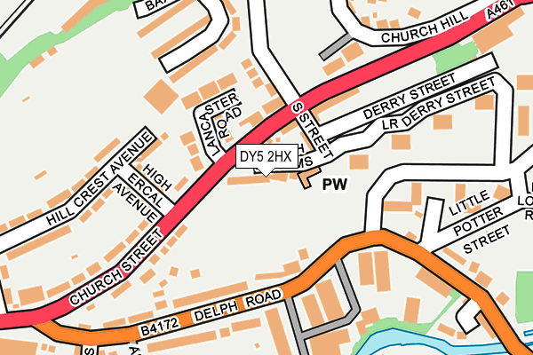 DY5 2HX map - OS OpenMap – Local (Ordnance Survey)