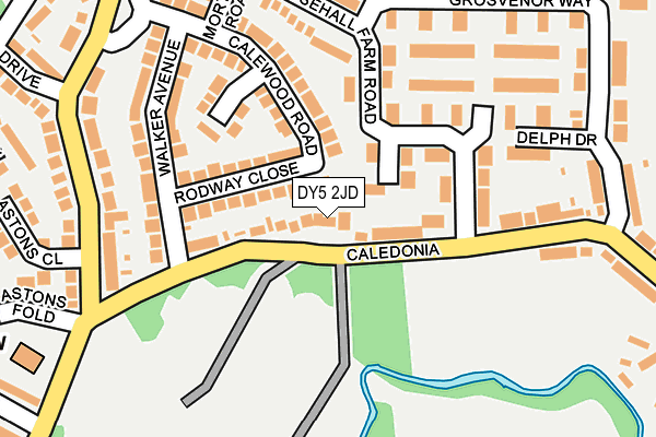 DY5 2JD map - OS OpenMap – Local (Ordnance Survey)