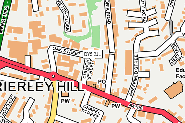 DY5 2JL map - OS OpenMap – Local (Ordnance Survey)