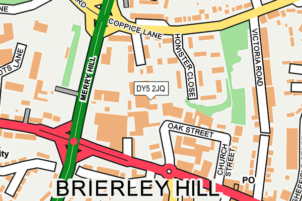 DY5 2JQ map - OS OpenMap – Local (Ordnance Survey)
