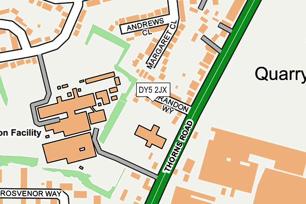 DY5 2JX map - OS OpenMap – Local (Ordnance Survey)