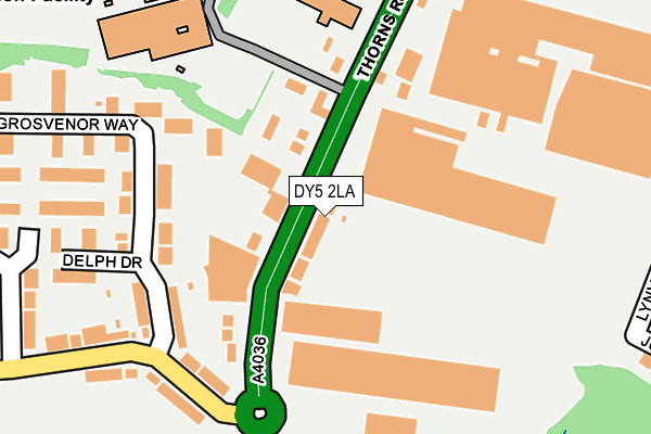 DY5 2LA map - OS OpenMap – Local (Ordnance Survey)