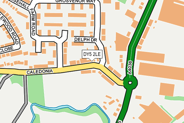 DY5 2LE map - OS OpenMap – Local (Ordnance Survey)