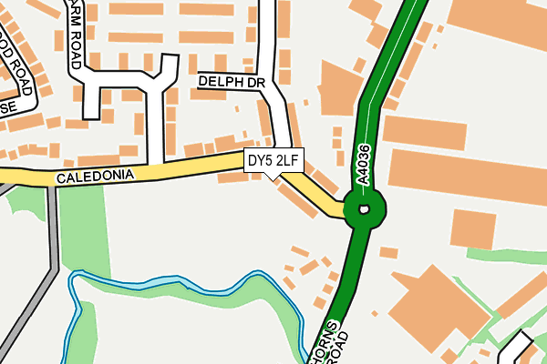DY5 2LF map - OS OpenMap – Local (Ordnance Survey)