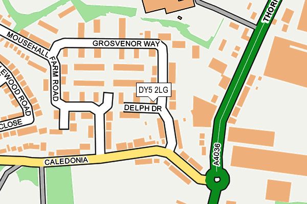 DY5 2LG map - OS OpenMap – Local (Ordnance Survey)