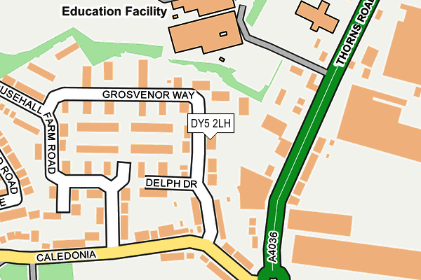 DY5 2LH map - OS OpenMap – Local (Ordnance Survey)