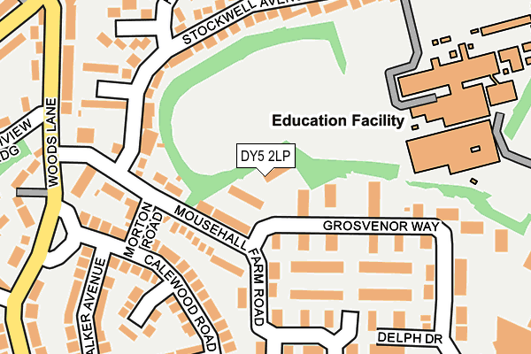 DY5 2LP map - OS OpenMap – Local (Ordnance Survey)