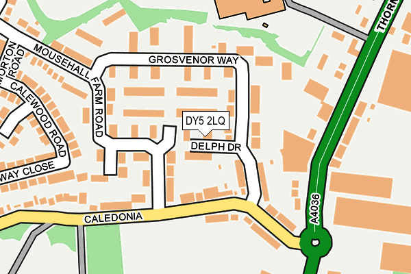 DY5 2LQ map - OS OpenMap – Local (Ordnance Survey)