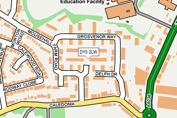 DY5 2LW map - OS OpenMap – Local (Ordnance Survey)