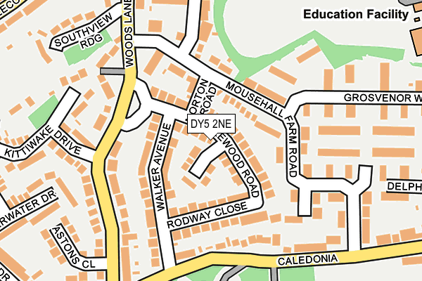 DY5 2NE map - OS OpenMap – Local (Ordnance Survey)
