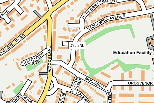 DY5 2NL map - OS OpenMap – Local (Ordnance Survey)