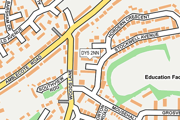 DY5 2NN map - OS OpenMap – Local (Ordnance Survey)