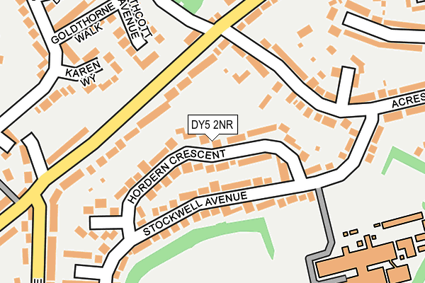 DY5 2NR map - OS OpenMap – Local (Ordnance Survey)