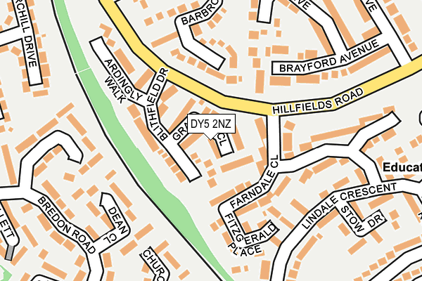 DY5 2NZ map - OS OpenMap – Local (Ordnance Survey)