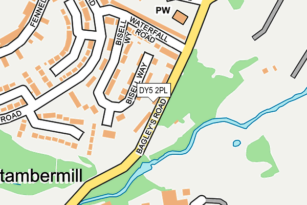 DY5 2PL map - OS OpenMap – Local (Ordnance Survey)