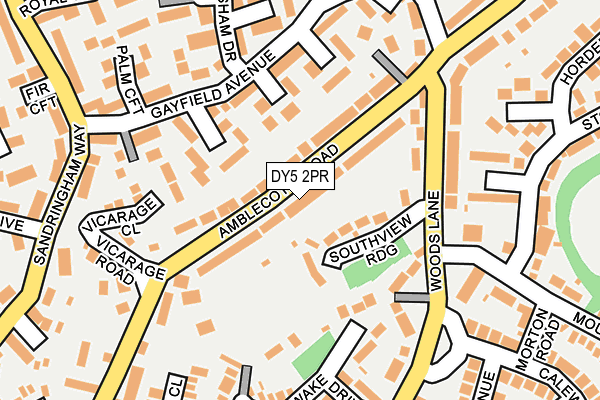 DY5 2PR map - OS OpenMap – Local (Ordnance Survey)