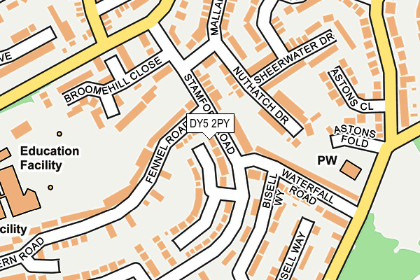 DY5 2PY map - OS OpenMap – Local (Ordnance Survey)