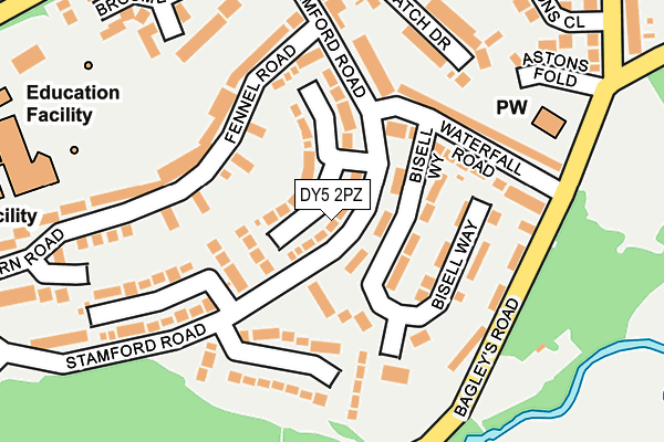 DY5 2PZ map - OS OpenMap – Local (Ordnance Survey)