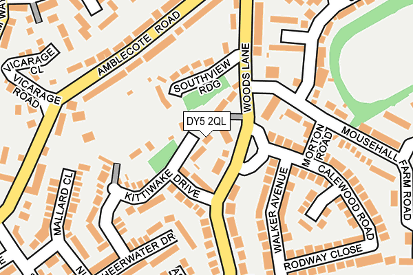 DY5 2QL map - OS OpenMap – Local (Ordnance Survey)