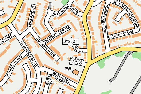 DY5 2QT map - OS OpenMap – Local (Ordnance Survey)